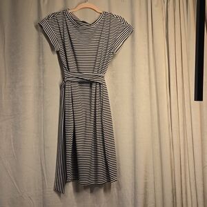 Striped Black and White Dress